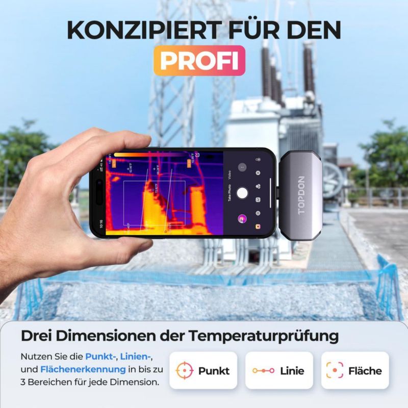 Cámara Termográfica TOPDON TC001PLUS 256×192 IR