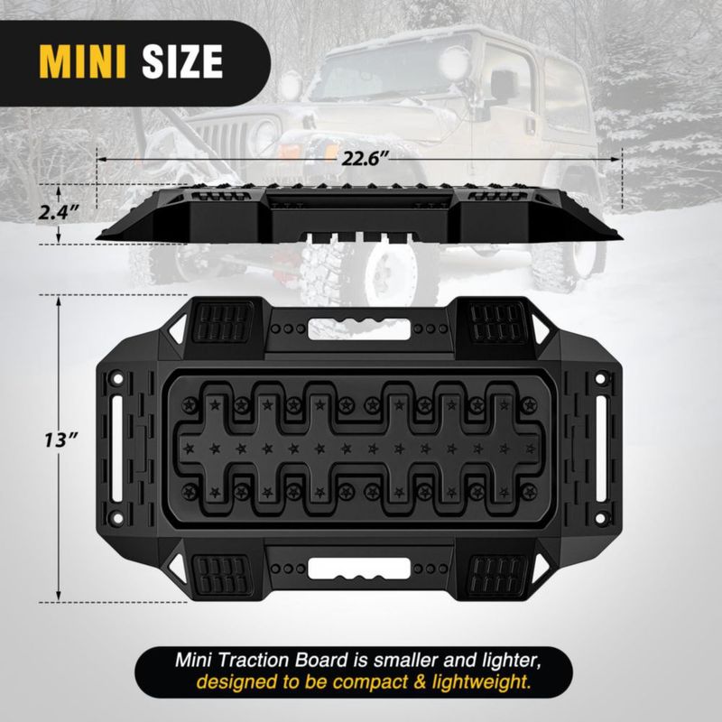 Tablas de Tracción Nilight Mini 2 Piezas Negro