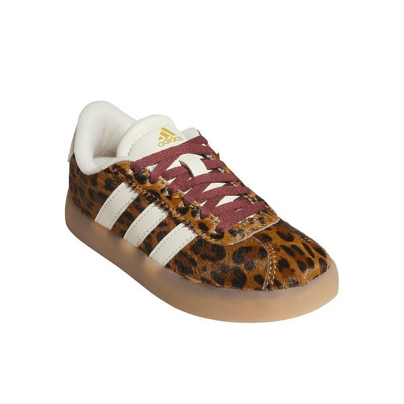 Zapatillas adidas VL Court 3.0 color crema/blanco y negro talla 11 (EE. UU. niños)