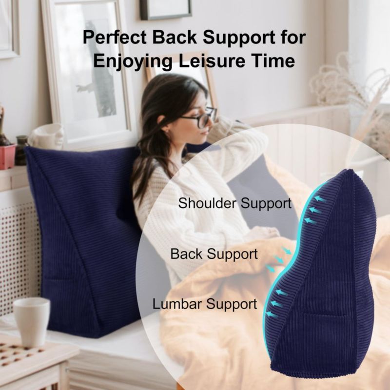 Almohada de Cabecera WOWMAX Full 20 cm Algodón Azul