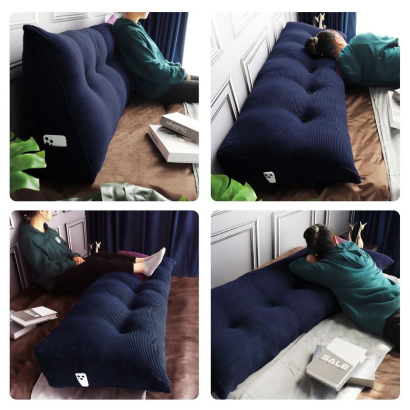 Almohada de Cabecera WOWMAX Full 20 cm Algodón Azul