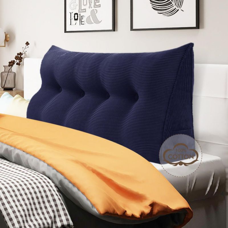 Almohada de Cabecera WOWMAX Full 20 cm Algodón Azul