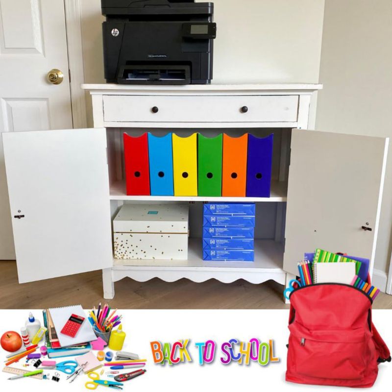 Porta Revistas Evelots Pack de 6 Multicolor 10 cm de ancho