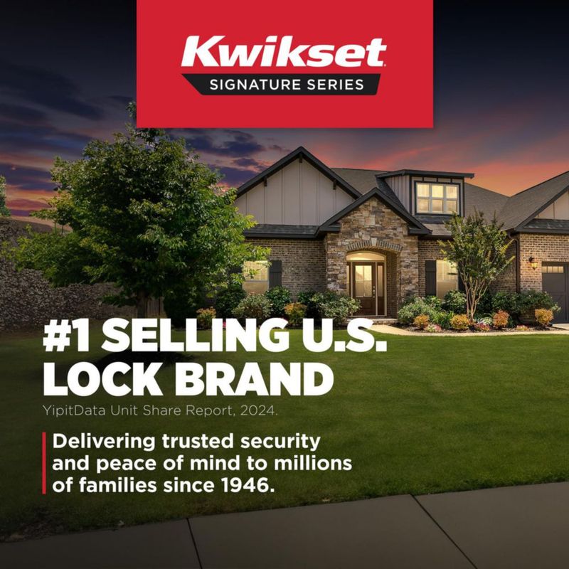 Cerradura de puerta Kwikset negro mate y latón SmartKey