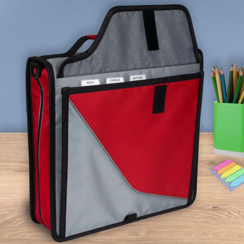 Carpeta con Cremallera Five Star 76 cm 850 Hojas Crimson Fade