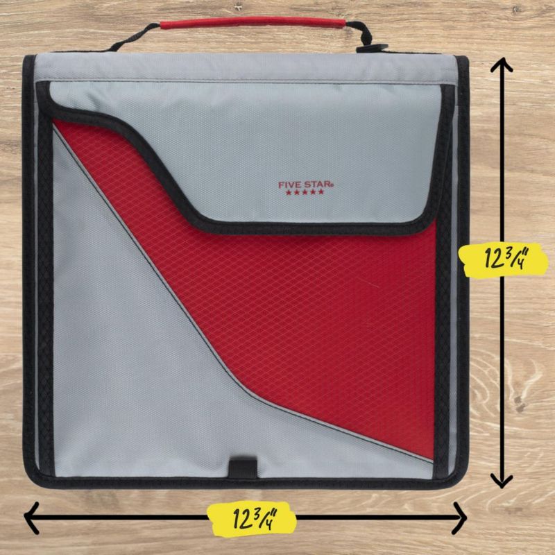 Carpeta con Cremallera Five Star 76 cm 850 Hojas Crimson Fade