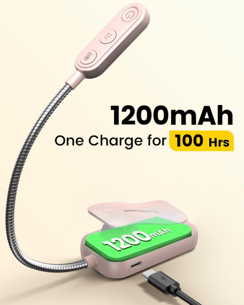 Lámpara de Lectura Glocusent 20 LED Recargable 1200 mAh