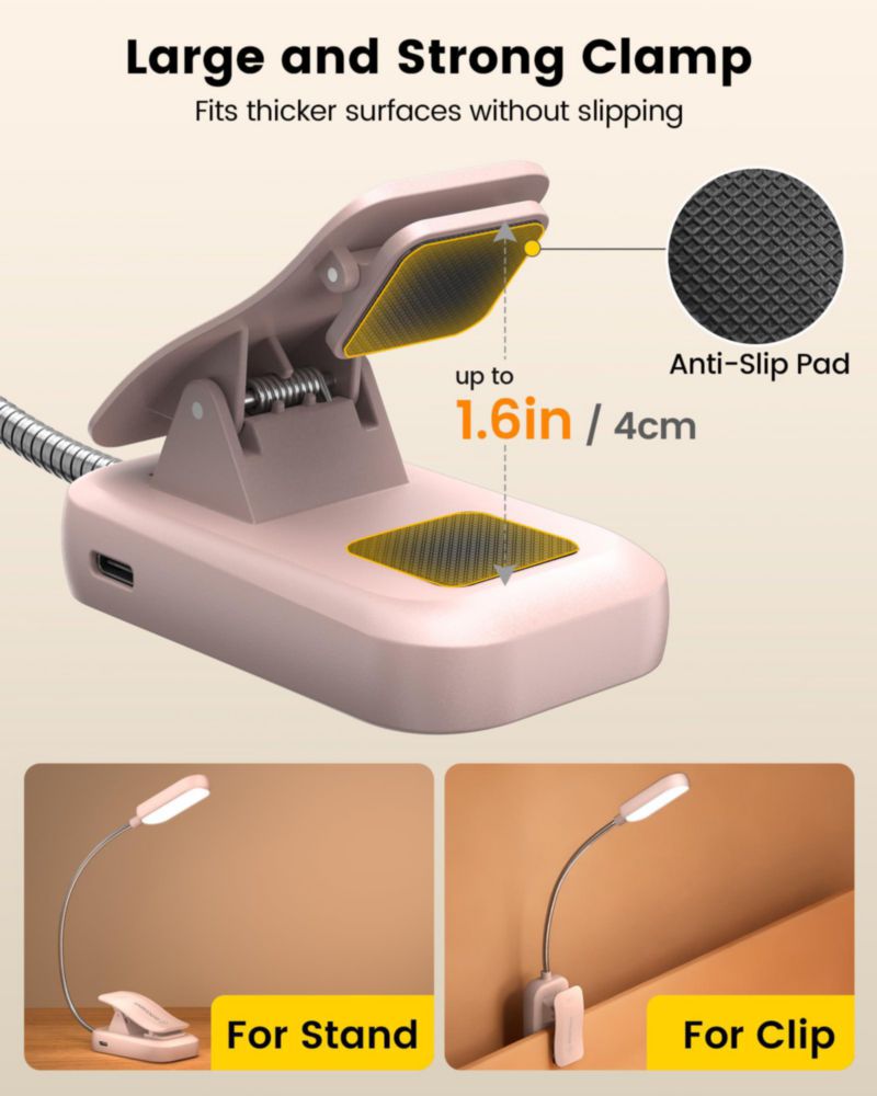 Lámpara de Lectura Glocusent 20 LED Recargable 1200 mAh