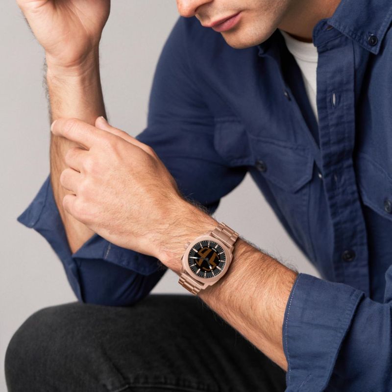 Reloj para Hombre Fossil Machine FS6158 Acero Rosa Dorado