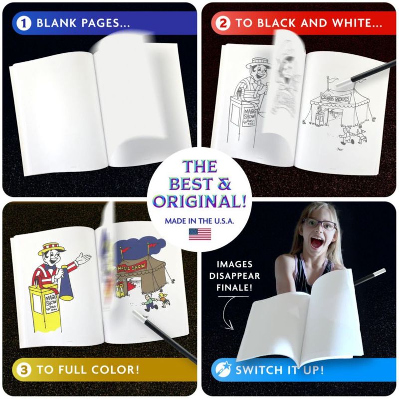 Libro para colorear Royal Magic y varita mágica – Truco de magia