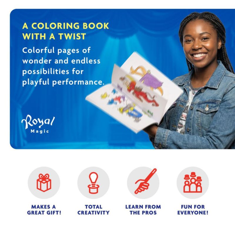 Libro para colorear Royal Magic y varita mágica – Truco de magia