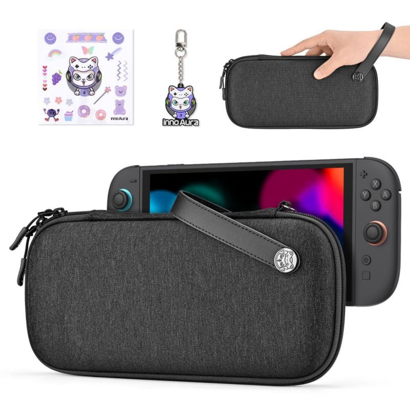 Estuche Ultra Slim IA innoAura para Switch 2 9 Tarjetas de Juego Gris