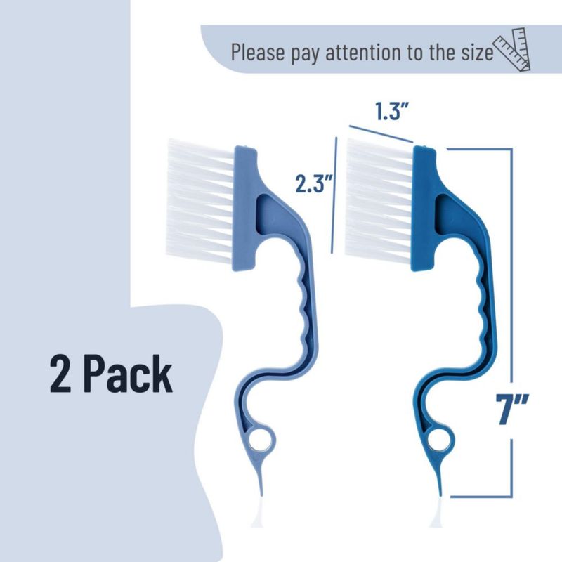 Cepillo de Limpieza Slick Solutions paquete de 2 azul ergonómico