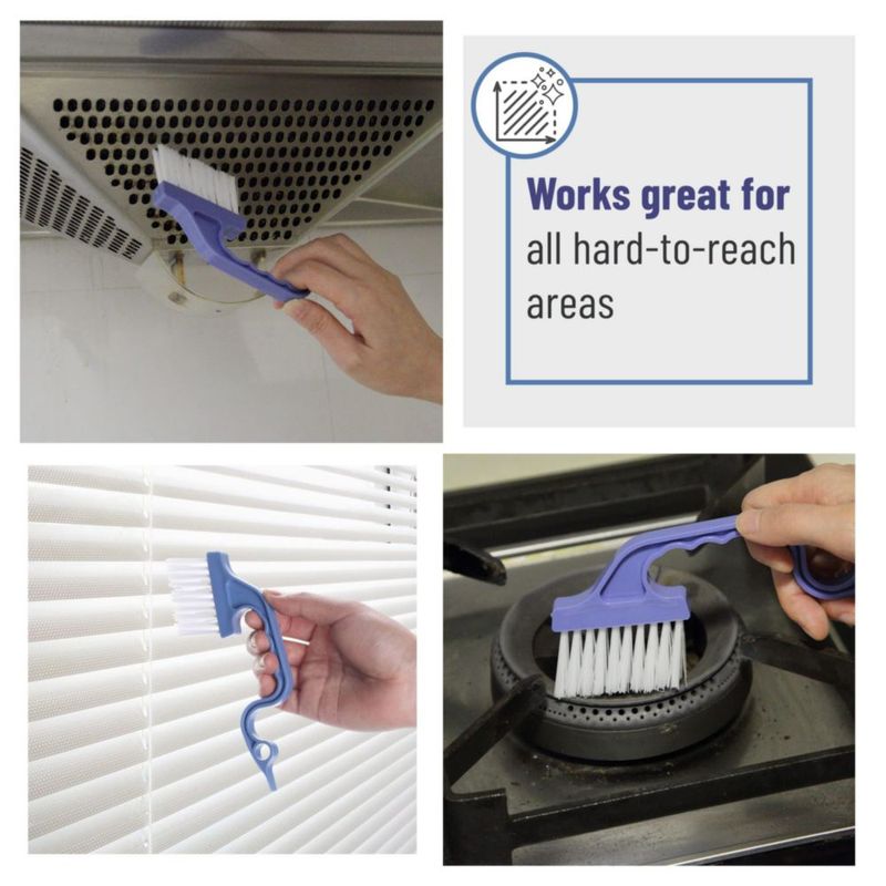 Cepillo de Limpieza Slick Solutions paquete de 2 azul ergonómico