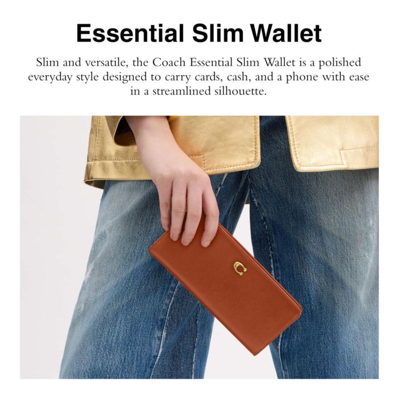 Cartera Coach Essential 19 cm × 95 cm × 03 cm