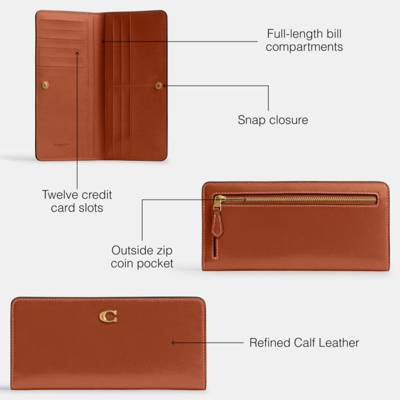 Cartera Coach Essential 19 cm × 95 cm × 03 cm