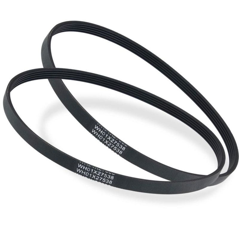 Correa de transmisión para lavadora superbobi WH01X27538 (2 unidades) para GE y Hotpoint