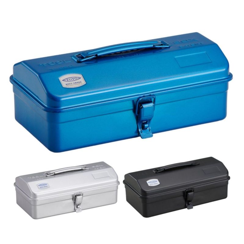 Caja de Herramientas de Acero Toyo Y-280 30x16x12 cm Azul