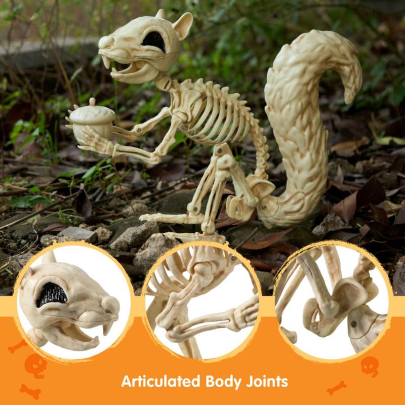 Escultura JOYIN Esqueleto de Ardilla 23 cm Posicionable