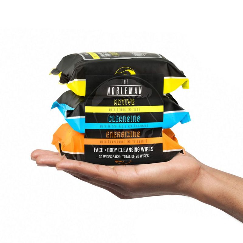 Toallitas limpiadoras The Nobleman - Pack de 3 (90 unidades)