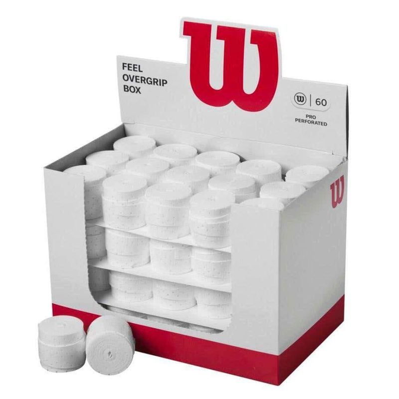 Empuñadura WILSON Pro Overgrip - Paquete de 60 unidades blanco