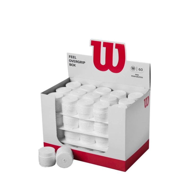 Empuñadura WILSON Pro Overgrip - Paquete de 60 unidades blanco