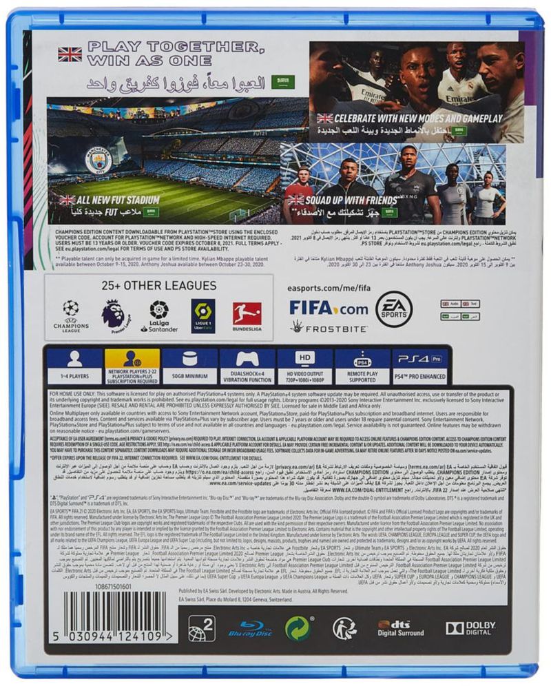 Videojuego Electronic Arts FIFA 21 PS4 Champions