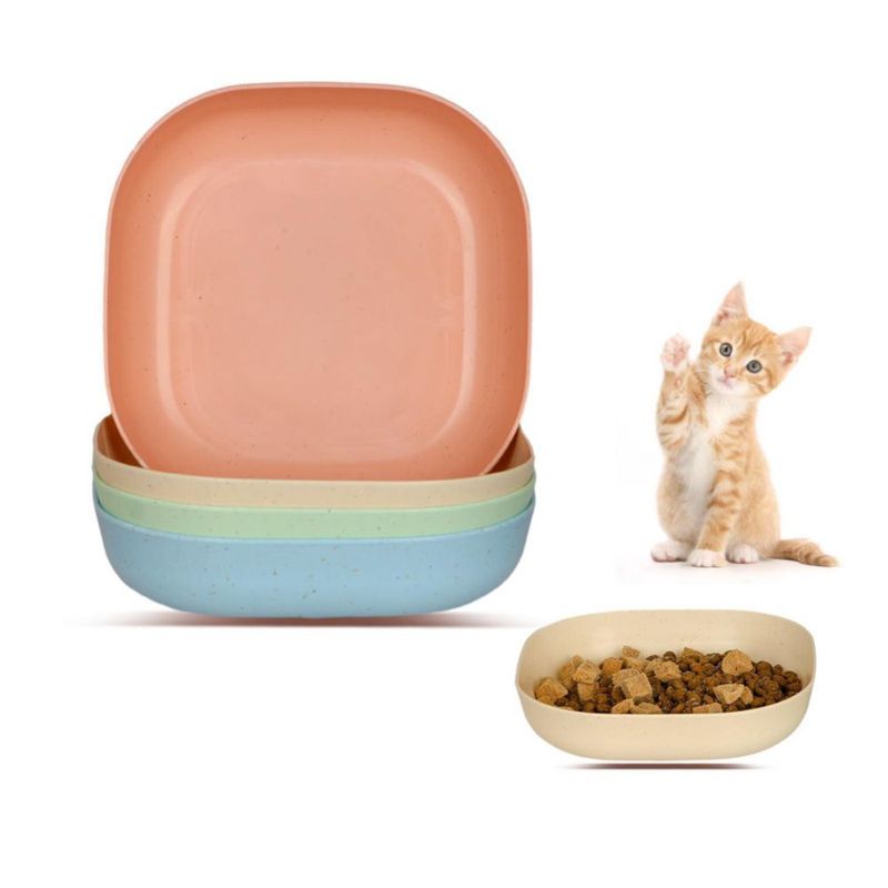 Tazón para gato HMDZMR 15 cm poco profundo 4 unidades reduce la fatiga de los bigotes