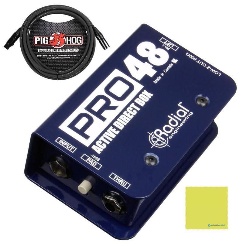 Kit Caja Directa Pro48 de Liquid Audio con Cable