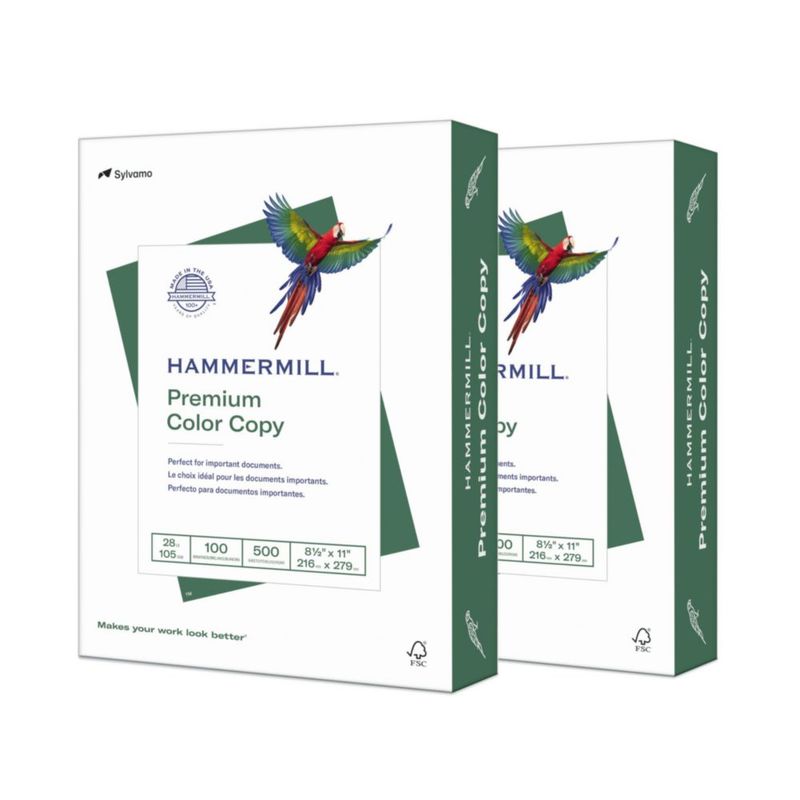 Papel de Copia a Color Hammermill 216 x 279 cm 1000 Hojas 28 lb