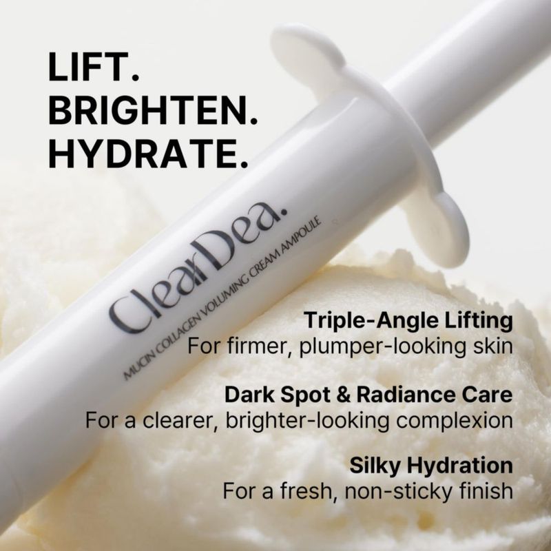 Crema facial ClearDea 30 ml Ampolla de colágeno y mucina