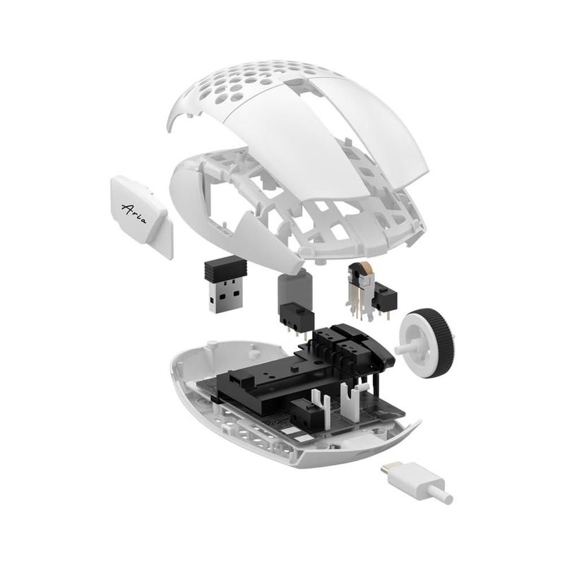 Ratón Gaming FANTECH Aria XD7 Inalámbrico 59 g Blanco