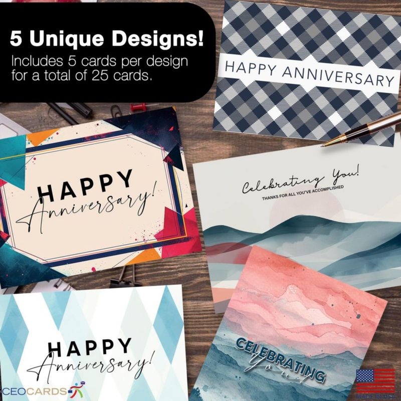 Tarjetas de felicitación CEO Cards 25 unidades - Set variado