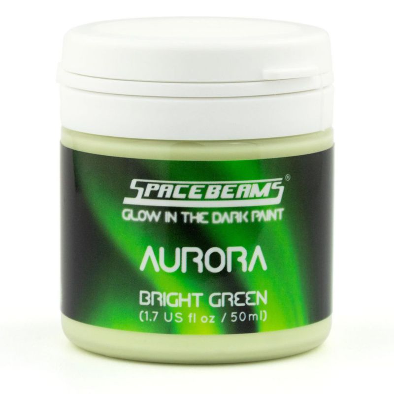 Pintura SpaceBeams 50 ml Verde Brillante que Brilla en la Oscuridad