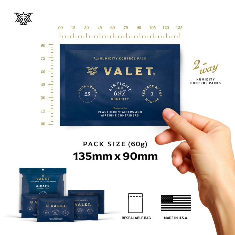 Paquetes de Humedad VALET 60 g (4 unidades) 69 % Bidireccional