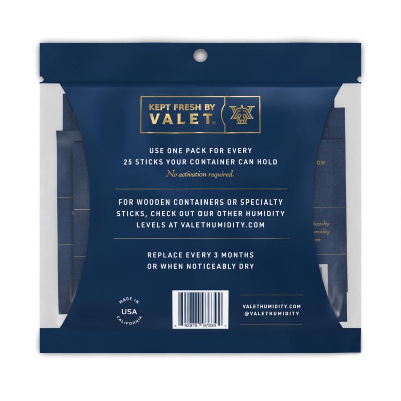 Paquetes de Humedad VALET 60 g (4 unidades) 69 % Bidireccional