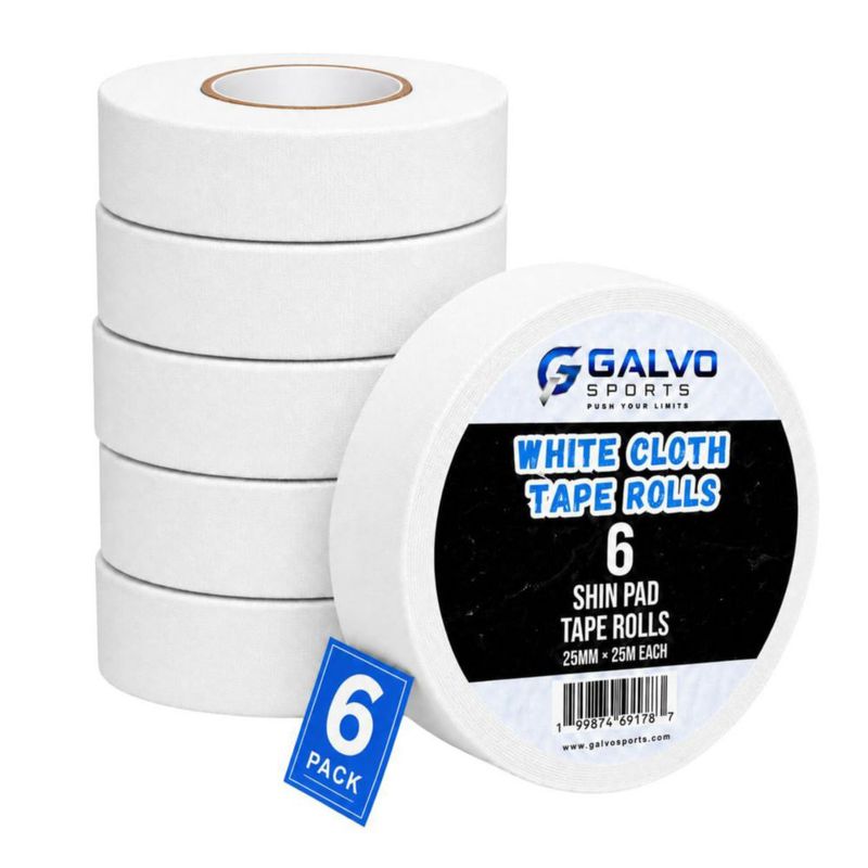 Cinta de Hockey GALVO Sports 25 mm x 25 m (6 unidades) Blanca