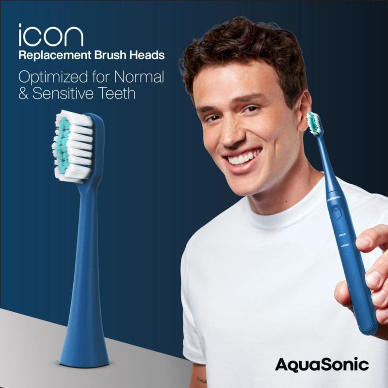 Pack de 6 cabezales Aquasonic Icon color navy