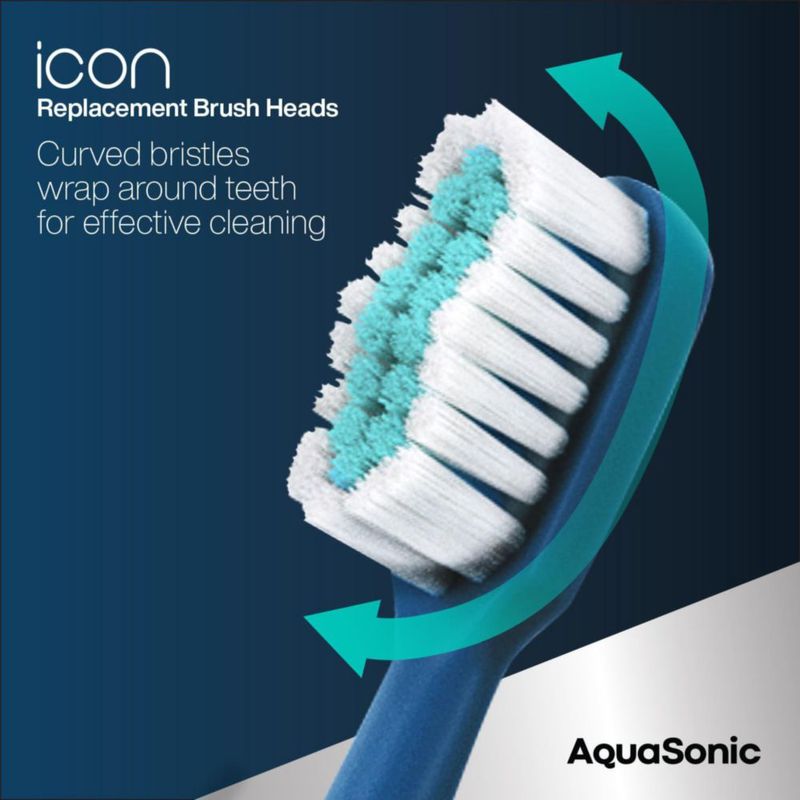 Pack de 6 cabezales Aquasonic Icon color navy