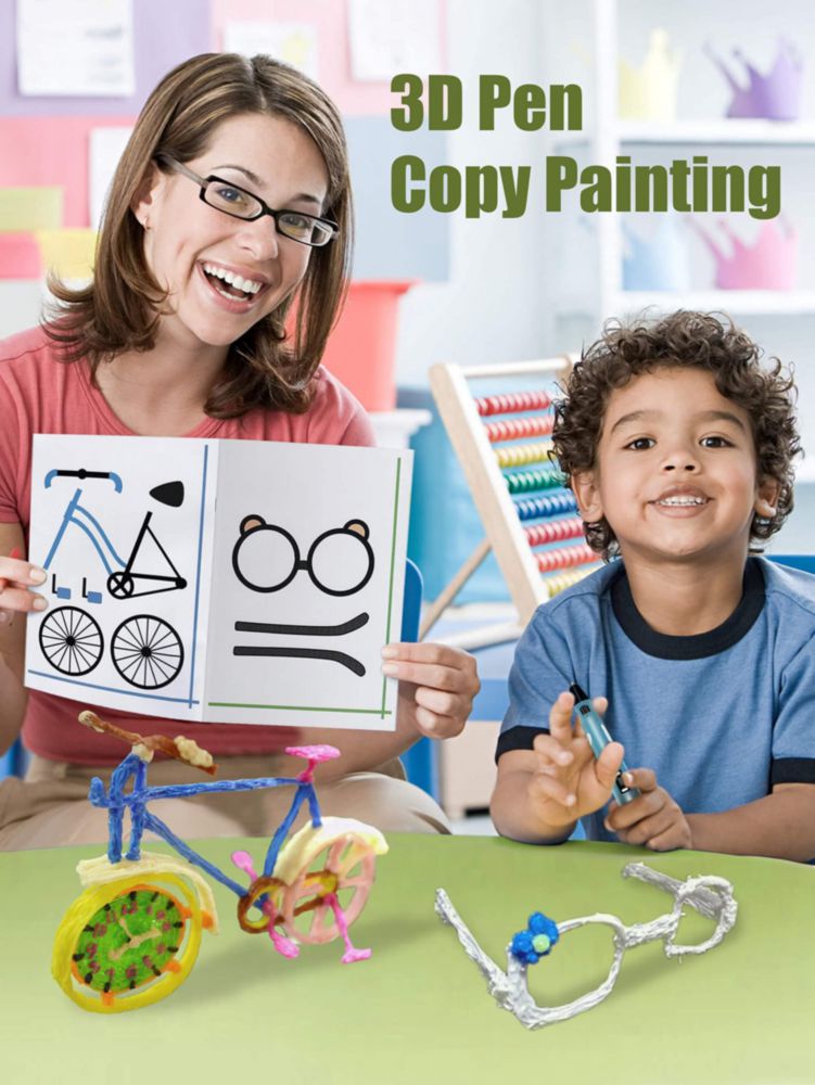 Libro de Dibujo 3D SONGTIY 40 Patrones en Papel Grueso