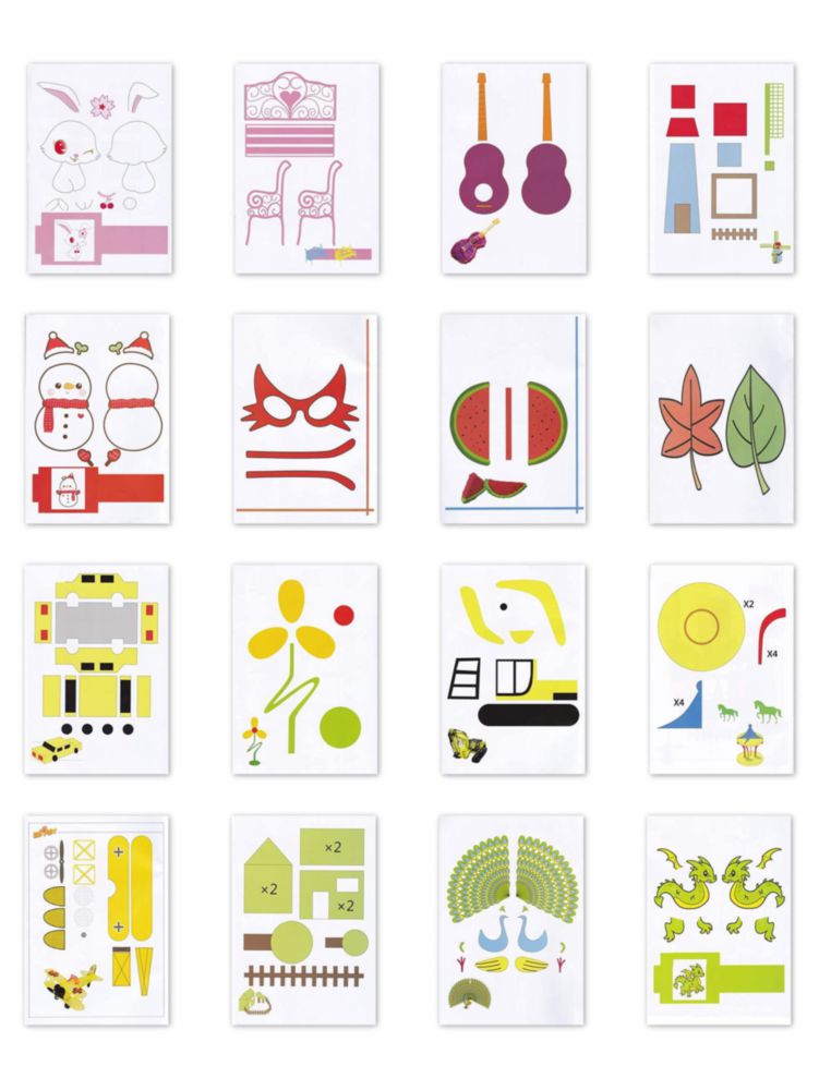 Libro de Dibujo 3D SONGTIY 40 Patrones en Papel Grueso