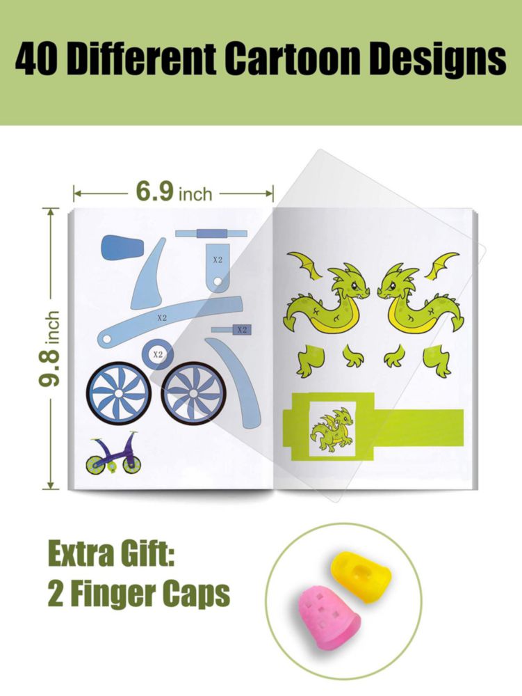 Libro de Dibujo 3D SONGTIY 40 Patrones en Papel Grueso