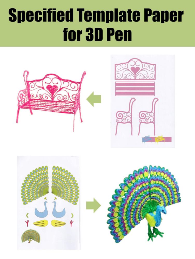 Libro de Dibujo 3D SONGTIY 40 Patrones en Papel Grueso