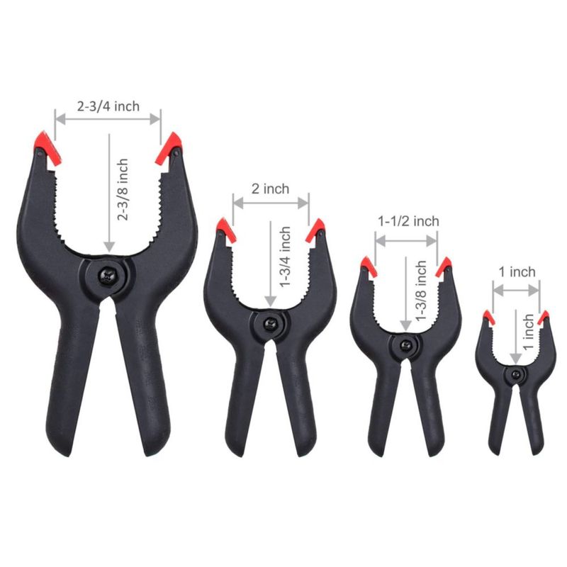 Pinzas de resorte FASTPRO 20 unidades 6‑16 cm con bolsa