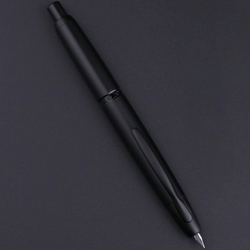 Pluma estilográfica erofa Majohn A1 Extra Fina 138 mm Negro Mate