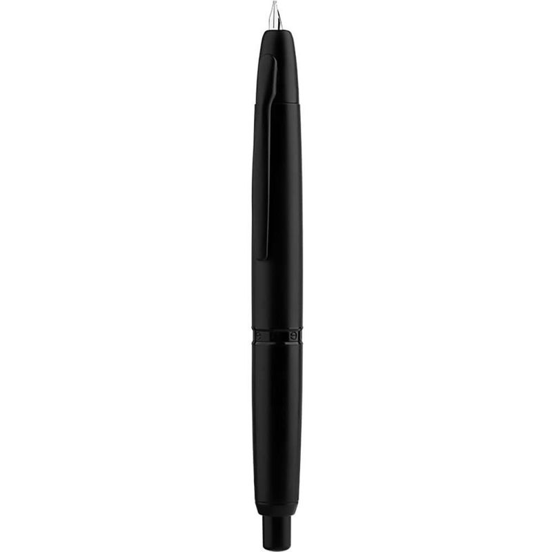 Pluma estilográfica erofa Majohn A1 Extra Fina 138 mm Negro Mate