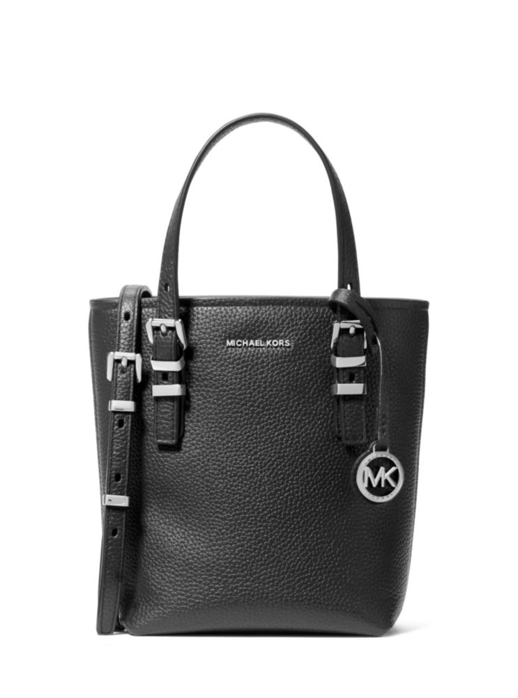 Bolso Michael Kors Quinn negro de cuero granulado