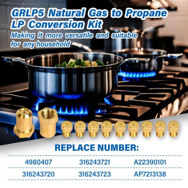 Kit de Conversión de Gas Natural a Propano LP Mivonte Frigidaire (Reemplazo A22390101)