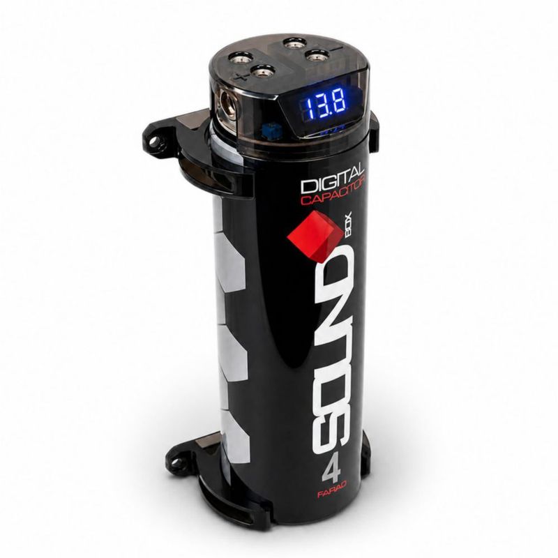 Capacitor SoundBox 4 Farad con pantalla digital