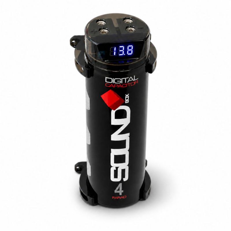 Capacitor SoundBox 4 Farad con pantalla digital